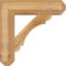 Ekena Millwork Olympic Craftsman Rough Sawn Bracket w/ Offset Brace, Western Red Cedar, 8"W x 28"D x 28"H BKT0806X28X28OLY04RWR - alternate 3